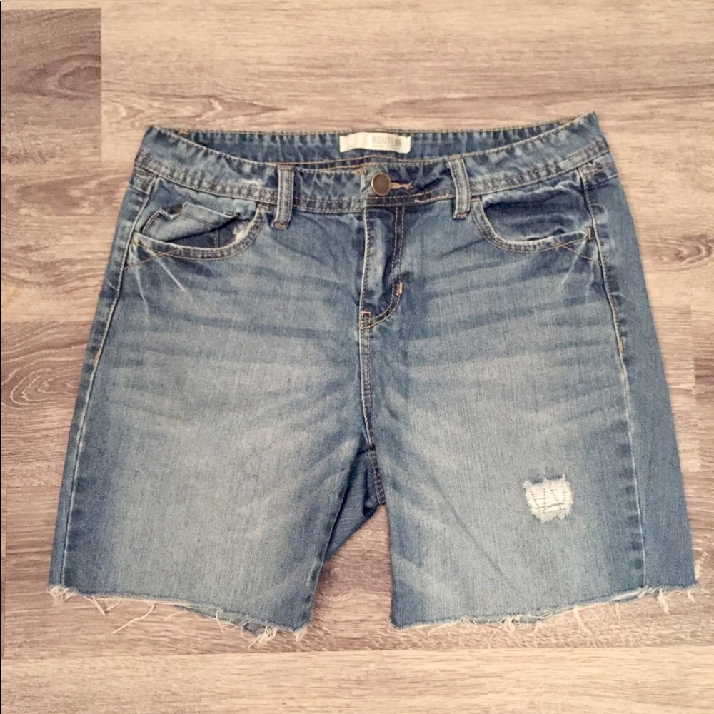 Denim shorts